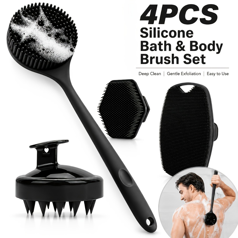 Набор из 4 силиконовых мочалок – обзор и цена Dry Brush Body