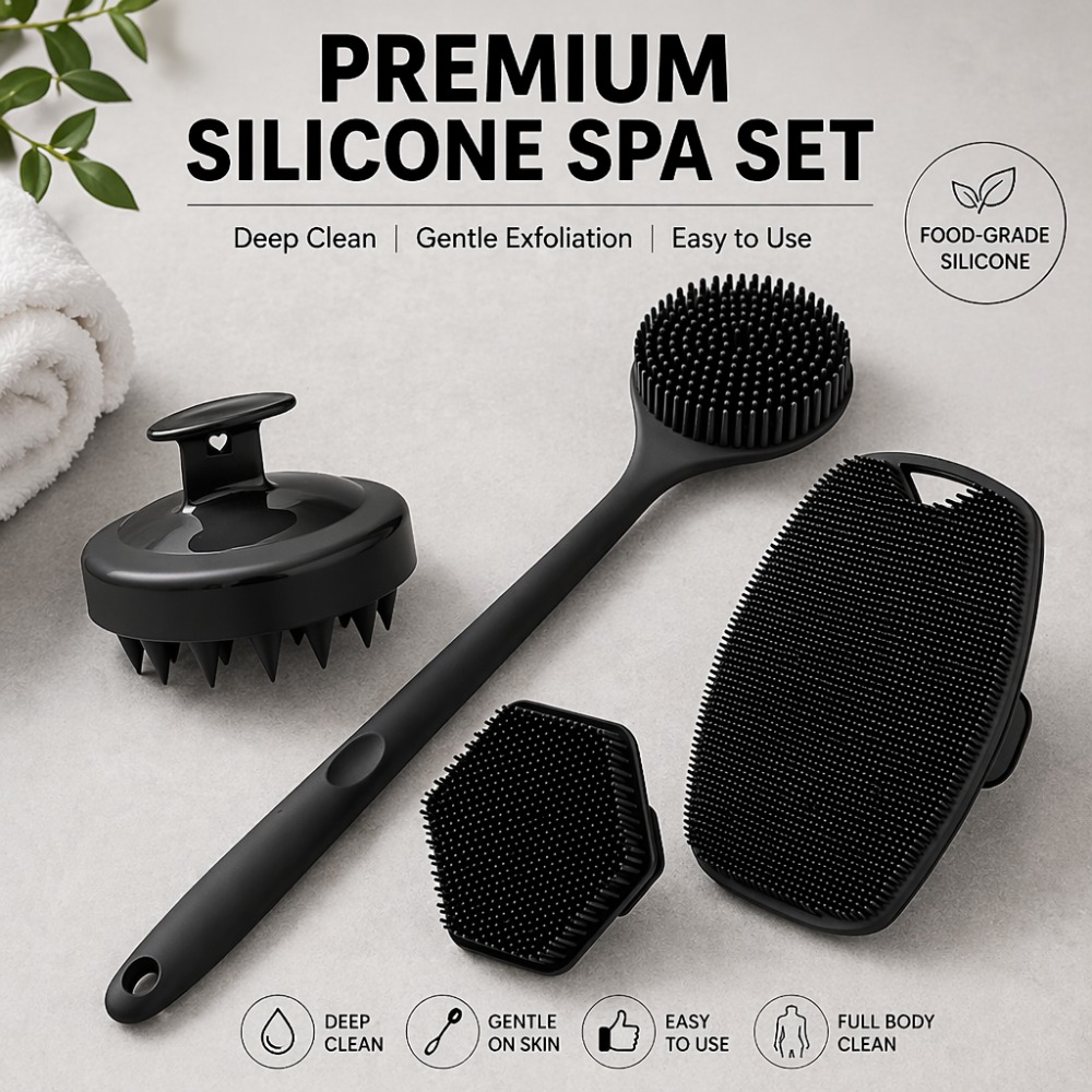 Набор из 4 силиконовых мочалок – обзор и цена Dry Brush Body
